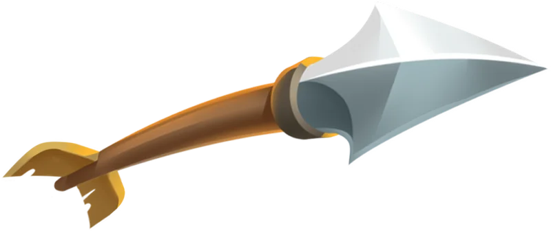 Forest Arrow earning app download: a steel-tipped arrow from the game